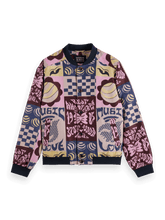SCOTCH AND SODA Jacquard Bomber Jacket at Gravity NYC